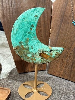Turquoise Moon with stand